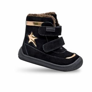 Dívčí zimní boty Barefoot LINET BLACK, Protetika, černá - 22