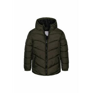 Kabát chlapecký nylonvý Puffa, Minoti, 11COAT 16, khaki - 104/110 | 4/5let