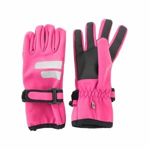 rukavice dívčí softshellové prstové, Pidilidi, PD1126-03, růžová - 4/6let | 4/6let