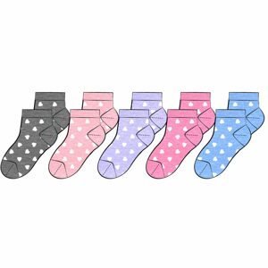 Ponožky dívčí 5pack, Minoti, 14sock 27, Holka - 98/104 | 3/4let