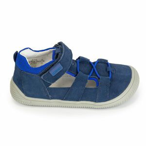chlapecké sandály Barefoot KENDY DENIM, Protetika, tmavě modrá - 21