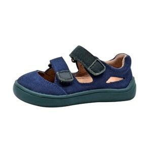 chlapecké sandály Barefoot TERY DENIM, Protetika, tmavě modrá - 21