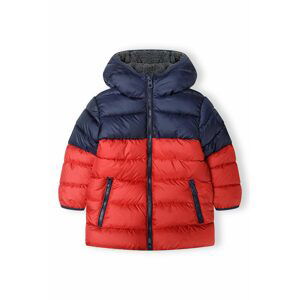 Bunda zimní chlapecká Puffa s chlupatou podšívkou, Minoti, 15coat 27, červená - 116/122 | 6/7let