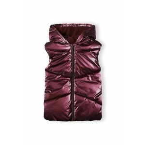 Vesta dívčí prošívaná Puffa s chlupatou podšívkou, Minoti, 16gilet 5, fialová - 110/116 | 5/6let