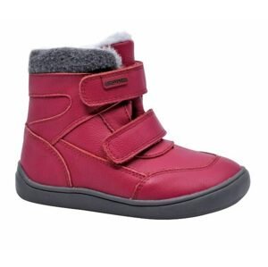 Dívčí zimní boty Barefoot TAMIRA FUXIA, Protetika, růžová - 33