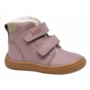 Dívčí zimní boty Barefoot DENY PINK, Protetika, růžová - 28