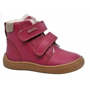 Dívčí zimní boty Barefoot DENY FUXIA, Protetika, růžová - 28