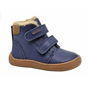 Dívčí zimní boty Barefoot DENY NAVY, Protetika, modrá - 24