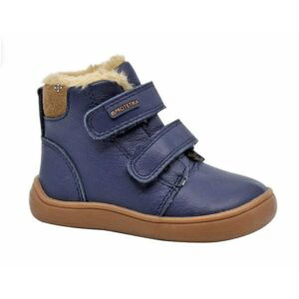 Dívčí zimní boty Barefoot DENY NAVY, Protetika, modrá - 29