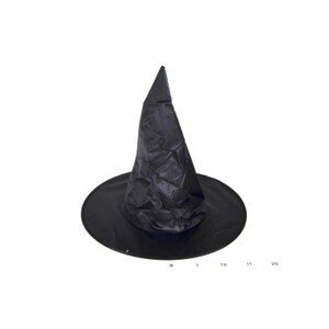 Klobouk čarodějnický černý 35x35 cm