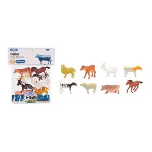 Zvířátka figurky farma 8 ks set 10 cm