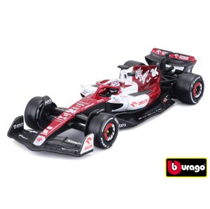 Bburago 1:43 Formula F1 Alfa Romeo Orlen C42 (2022) nr.24 Zhou Guanyu červeno-bílá