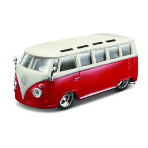 Bburago 1:32 Volkswagen Van Samba Red-White