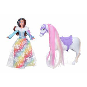 Panenka princezna s koněm a doplňky 27 cm