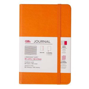 Střední journal blok - Oranžový Albi