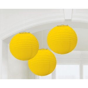 Lampiony žluté  20,4 cm 3 ks Albi