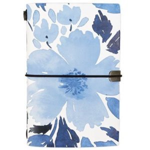 Luxusní diář - Modré květy Albi
