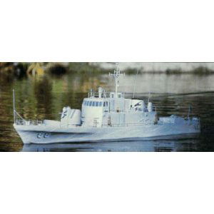 Dumas USS Crockett rychlý dělový člun 1295mm