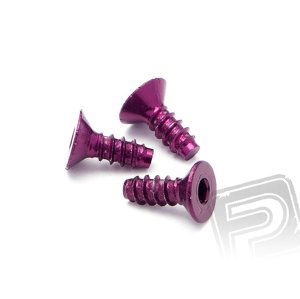 Samořezný šroub se záp. hlavou 3 X 8mm, 5ks (PURPLE)