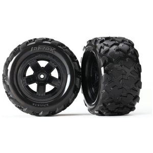 Traxxas kolo, disk 5-spoke, pneu Teton (2)