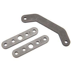 Traxxas Bulkhead tie bar, front, upper (1)/ lower (2) (steel)