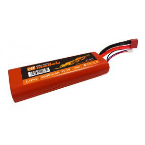 LiPo 3S 11,1 V / 3000 mAh - 45C ve velikosti 2S