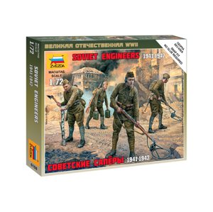 Zvezda figurky - sovětští ženisté WWII (1:72)