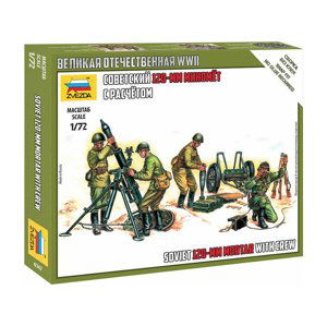 Zvezda figurky - Soviet 120mm Mortar w/Crew (1:72)