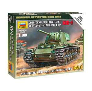 Zvezda Snap Kit - KV-1 s kanónem F-32 (1:100)