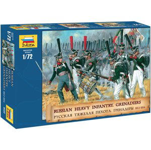 Zvezda figurky Russian Heavy Infantry Grenadiers 1812-1815 (1:72)