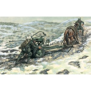 Italeri HORSE DRAWN BREDA 20/65 W/SERVANTS (1:35)