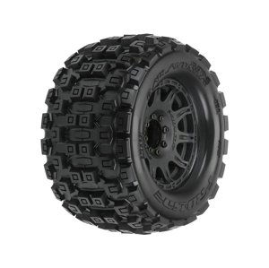 Pro-Line kolo 3.8", pneu Badlands MX38, disk Raid H17 černý (2)