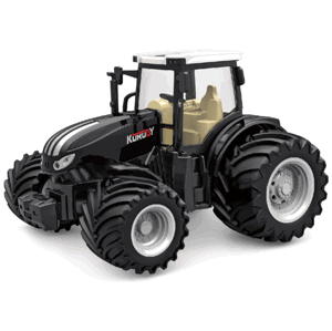 RC kovový traktor Korody s širokými koly 1:24, černý