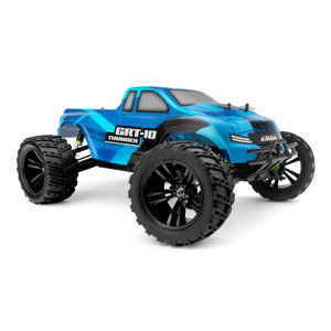 RC auto KAVAN GRT-10 Thunder Brushless 2,4 GHz 4WD Monster Truck 1:10, modrá