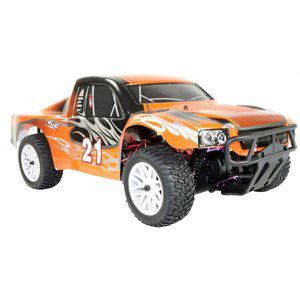 RC auto Short Course Truck Brushed, oranžová