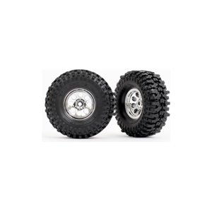 Traxxas kolo 1.0", disk chromovaný, pneu Mickey Thompson Baja Pro Xs (2)