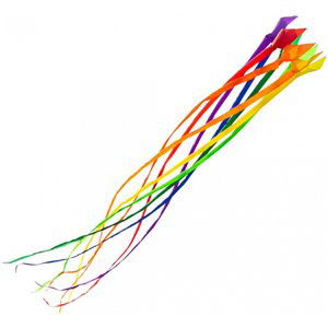 Létající drak Soft Swirl Rainbow 600 - Dragon Tail