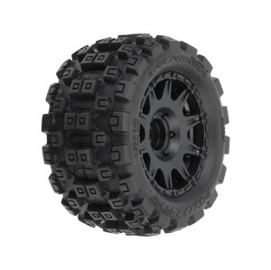 Pro-Line kolo 1:18 Badlands MX 1.85" F/R MTD, disk H12 černý (4): Granite GROM