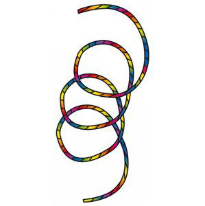 Duhový ocas Tube Tail Rainbow Spiral 24 m