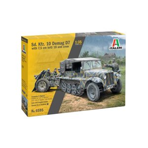 Italeri Sd. Kfz. 10 Demag s Le. IG18 s posádkou (1:35)