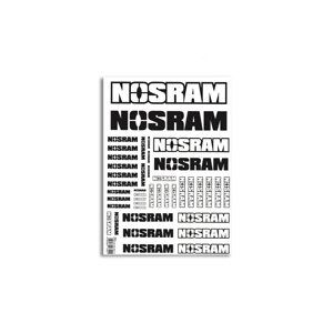 NOSRAM LOGO nálepky, arch A4 3