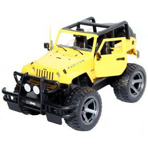 RC auto Jeep Wrangler, žlutá