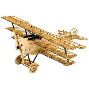 3D puzzle Fokker DR1 1:18 laser cut stavebnice 400 mm